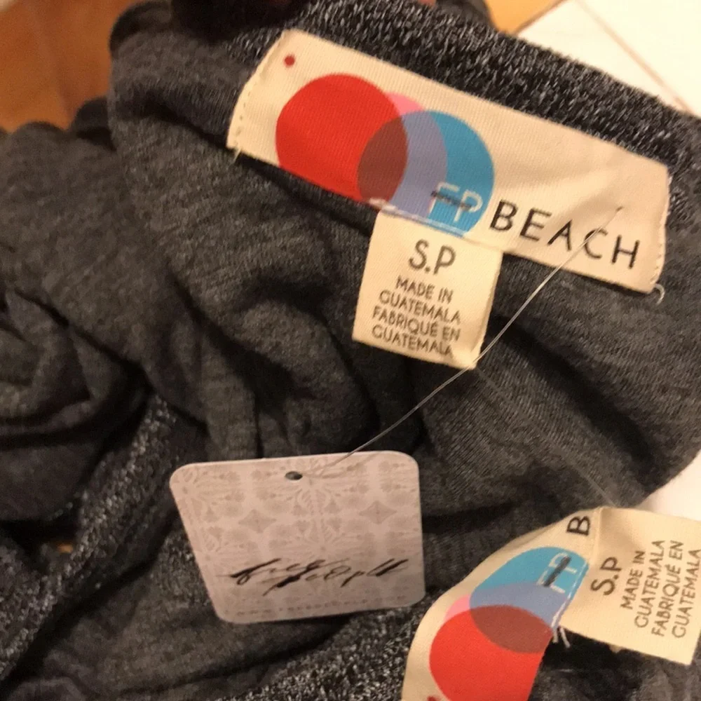 NWT Free People Beach Bicoastal Set In Dark Grey XS, Small, Medium, or Large